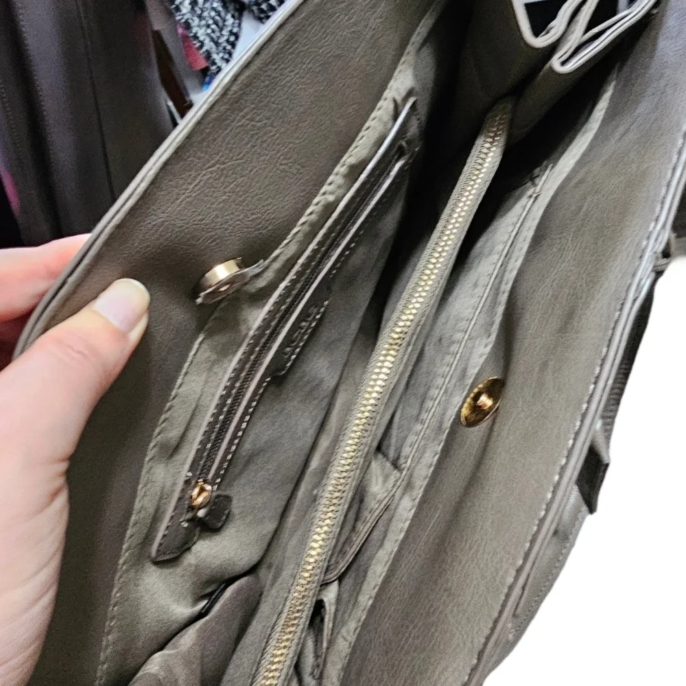BCBG Paris olive tote shoulder bag